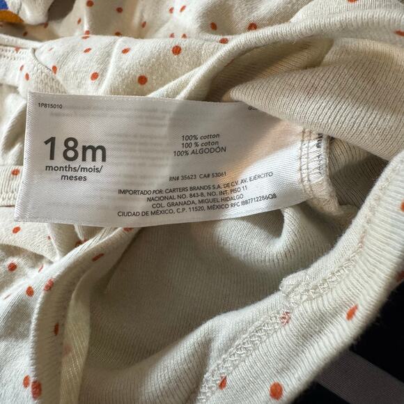 Carter’s 3-Piece 18M Girl Fall Outfit – Floral Sweatshirt, Bodysuit & Leggings - Picture 7 of 7